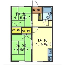 コータス衣笠の物件間取画像